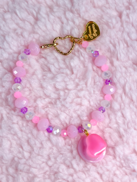 7 in. Heart Flan Bracelet