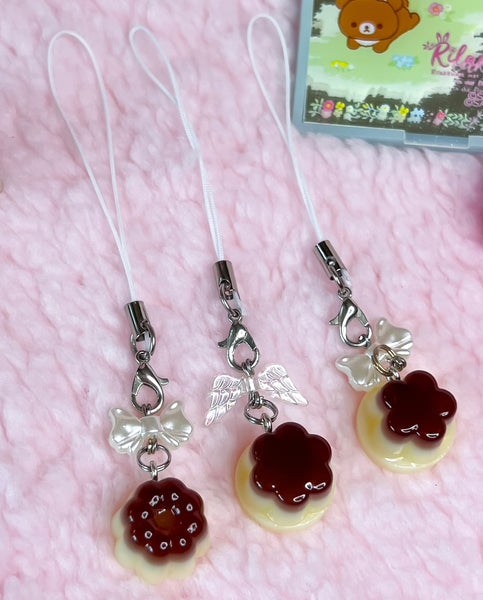 Choco Flan Phone Charm