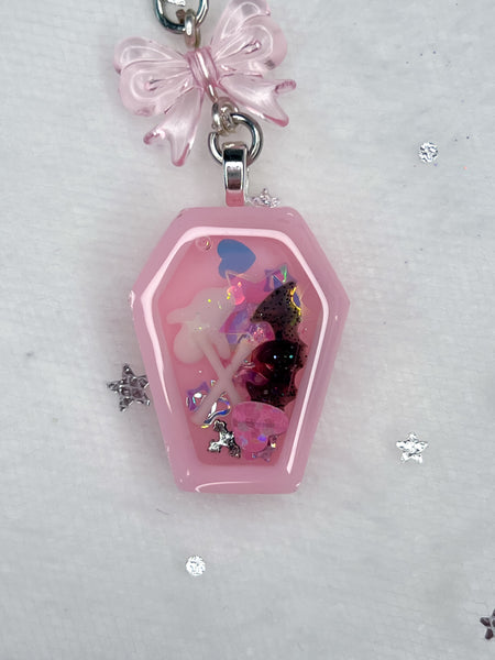 Mini Coffin Shaker Charm