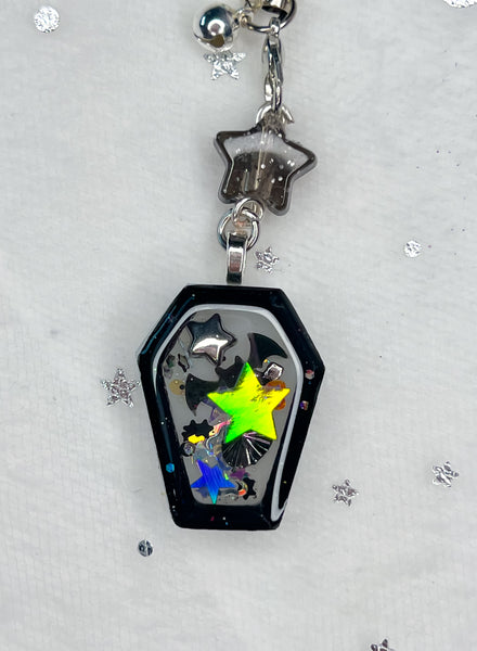 Mini Coffin Shaker Charm