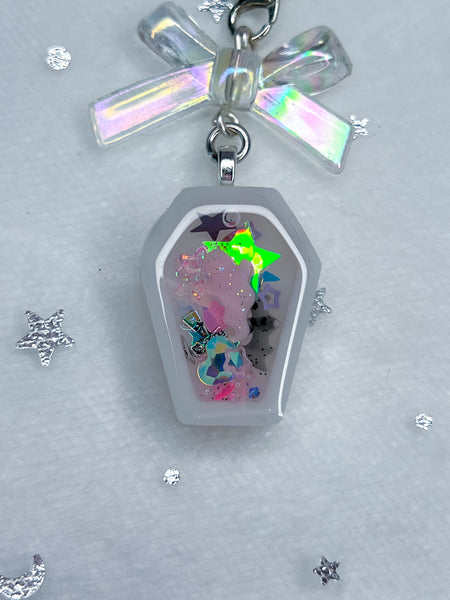 Mini Coffin Shaker Charm